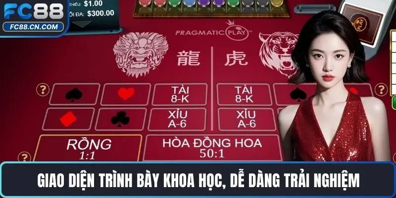 Giao diện trình bày khoa học, dễ dàng trải nghiệm