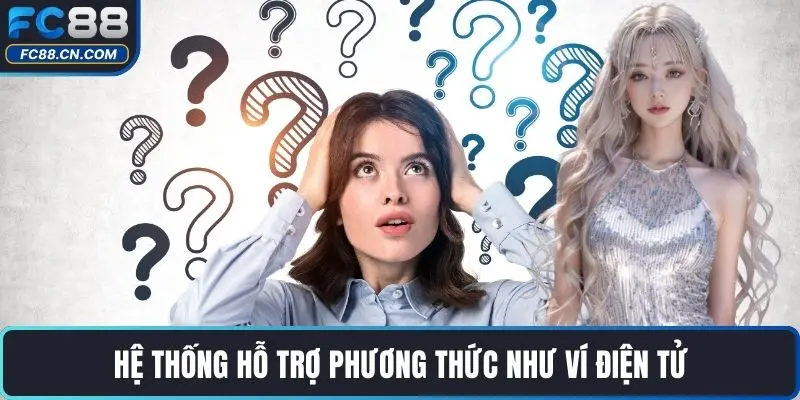 Hệ thống hỗ trợ phương thức như ví điện tử