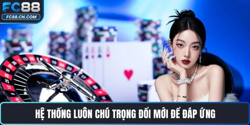 Hệ thống luôn chú trọng đổi mới để đáp ứng