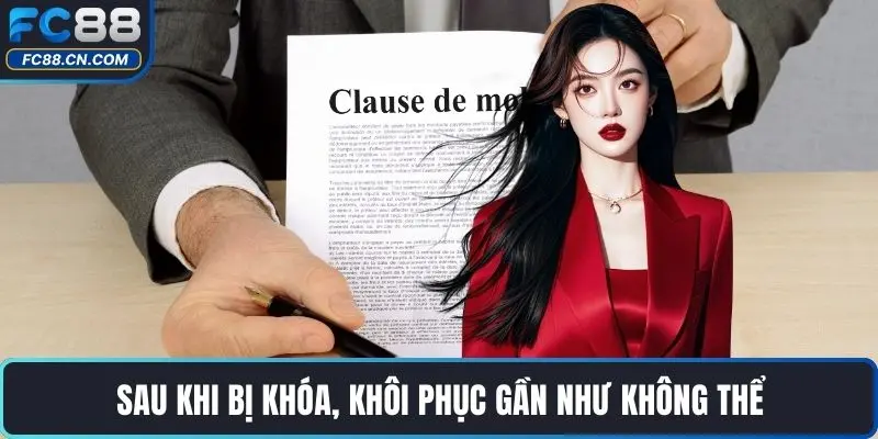 Sau khi bị khóa, khôi phục gần như không thể